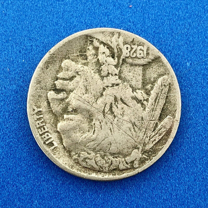 1928 S Indian Head Buffalo Nickel Better Key Scarce San Francisco Mint Coin