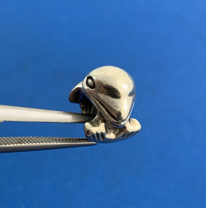 Authentic PANDORA 925 Sterling Silver Dolphin Ocean 790189 Slide Charm
