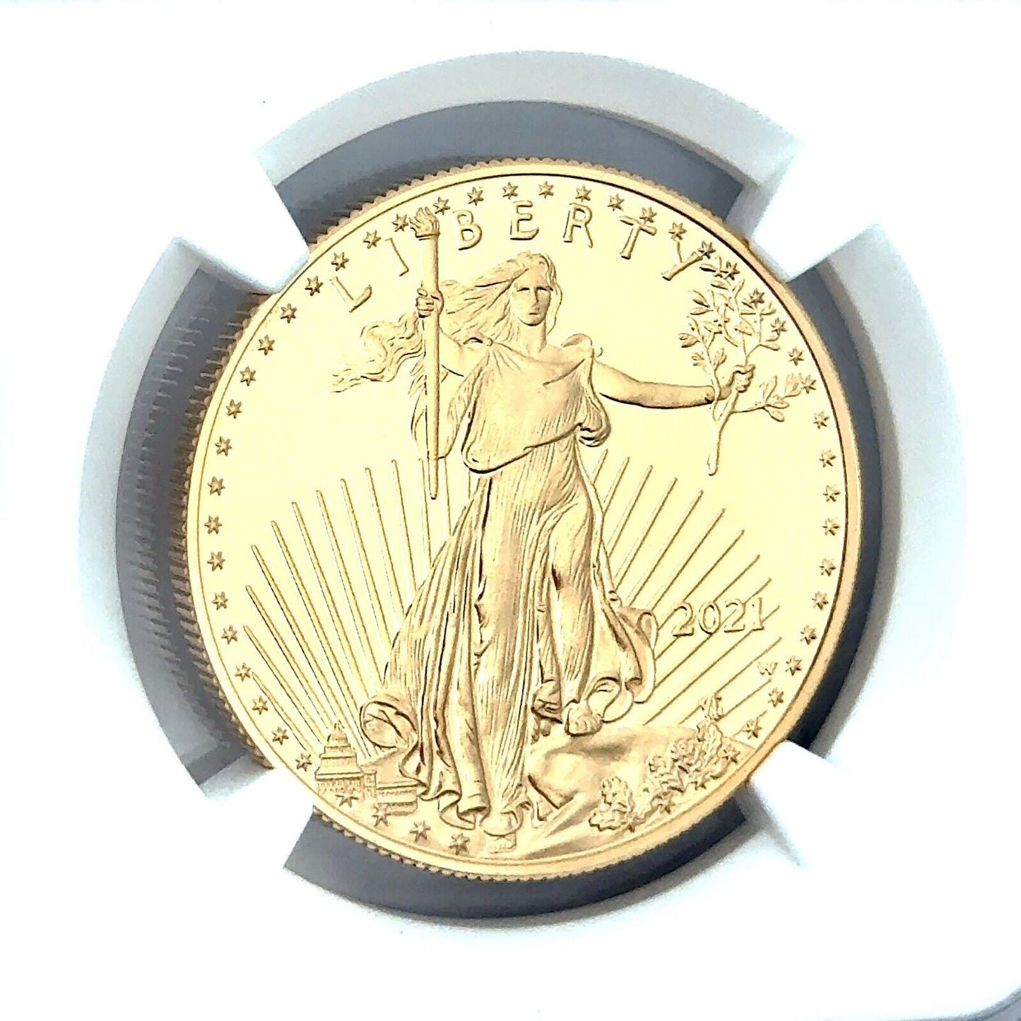 2021-W $50 Gold Eagle Type 1 NGC PF70UCAM First Day of Issue Proof 1oz Coin