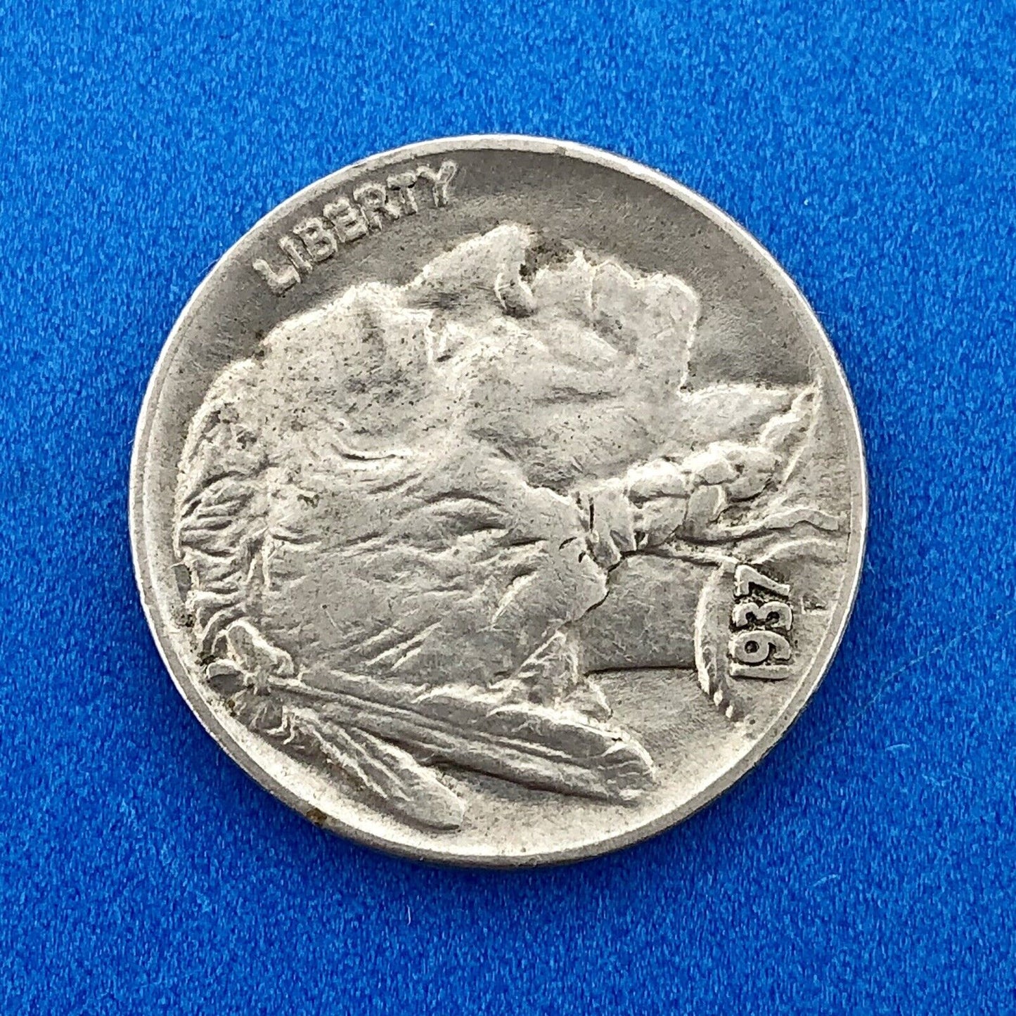 1937 P Indian Head Buffalo Nickel Better Key Scarce Philadelphia Mint Coin
