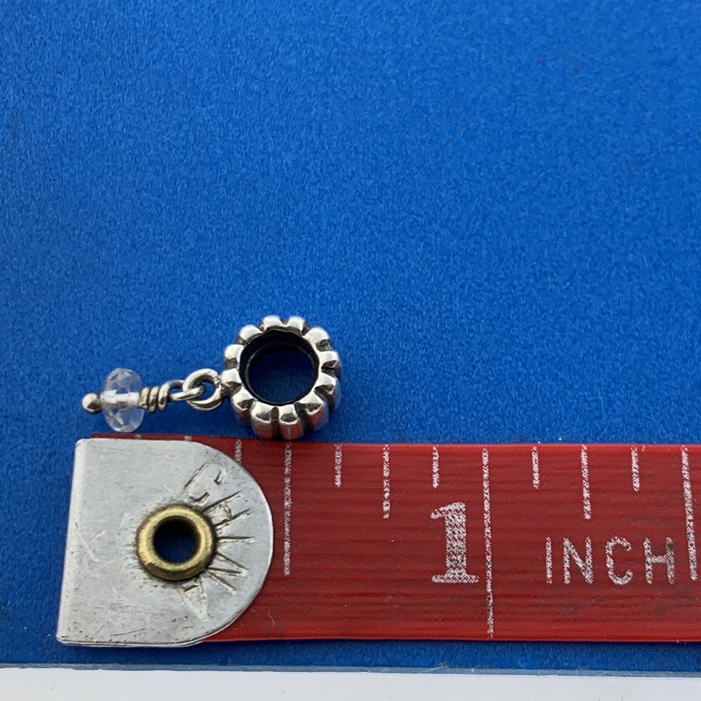 Authentic PANDORA 925 Sterling Silver 790166BK White Quartz April Dangle Charm