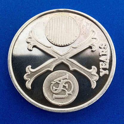 1973 Fairfield CA/Vallejo CA Coin Club 10 Year Anniv One Ounce .999 Silver Round