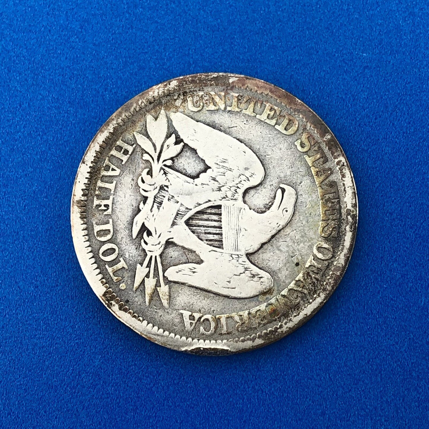 1854 P Silver Seated Liberty Half Dollar 50c Arrows Philadelphia Mint Coin