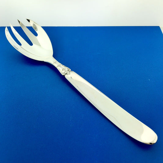 Buccellati Anacapri Italian 925 Sterling Silver Salad Server Serving Fork 9-3/4"