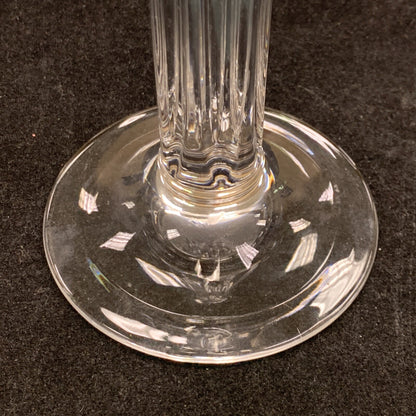 Tiffany & Co Crystal Fluted Hampton Column Pair Of 8.5" Candle Holders Set