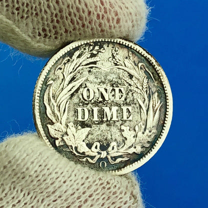 1901 O Barber Silver Dime $.10 Better Rare Scarce Key New Orleans Mint Coin
