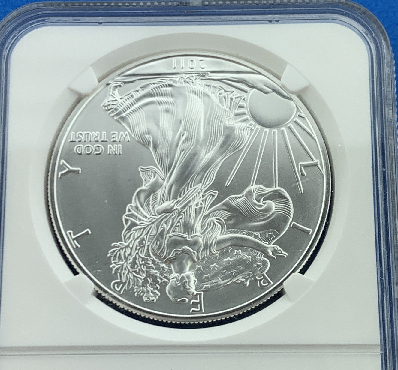 2011 $1 Silver Eagle 1oz 999 Fine Silver NGC MS70 25th Anniversary Early Release