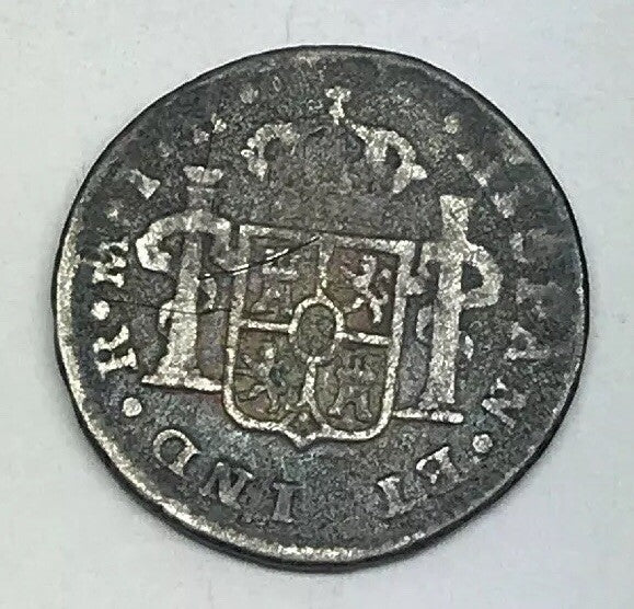 1809 Mexico Silver 1/2 Real Mexico City Ferdinand VII Pirate Treasure Coin