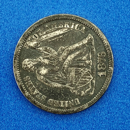 1876 P Seated Liberty Silver Dime 10c Better Key No Stars Philadelphia Coin