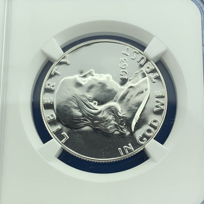 1963 Franklin Silver Proof Half Dollar 50c $.50 Better Key Rare NGC PF68 Cameo