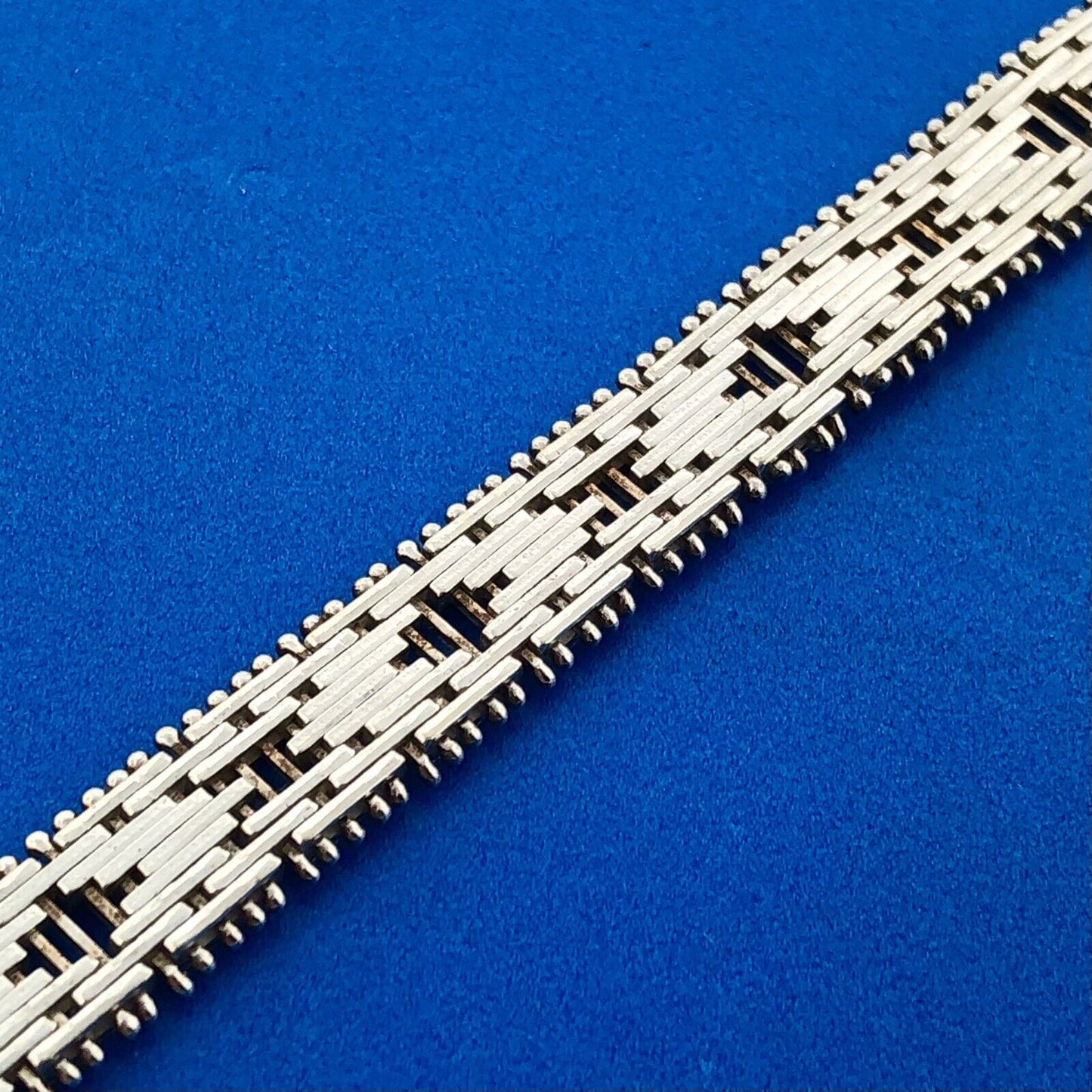 Designer Milor Italy 925 Sterling Silver Gold Two Toned Diamond Cut Bracelet