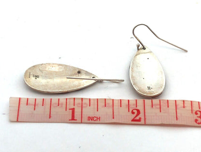 Retired James Avery 925 Sterling Silver Copper Floating Flowers Dangle Earrings