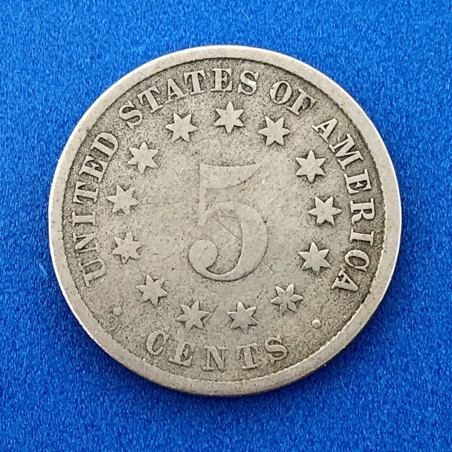 1882 P Shield Nickel Variety 2 Scarce Rare Better Key Philadelphia Mint Coin