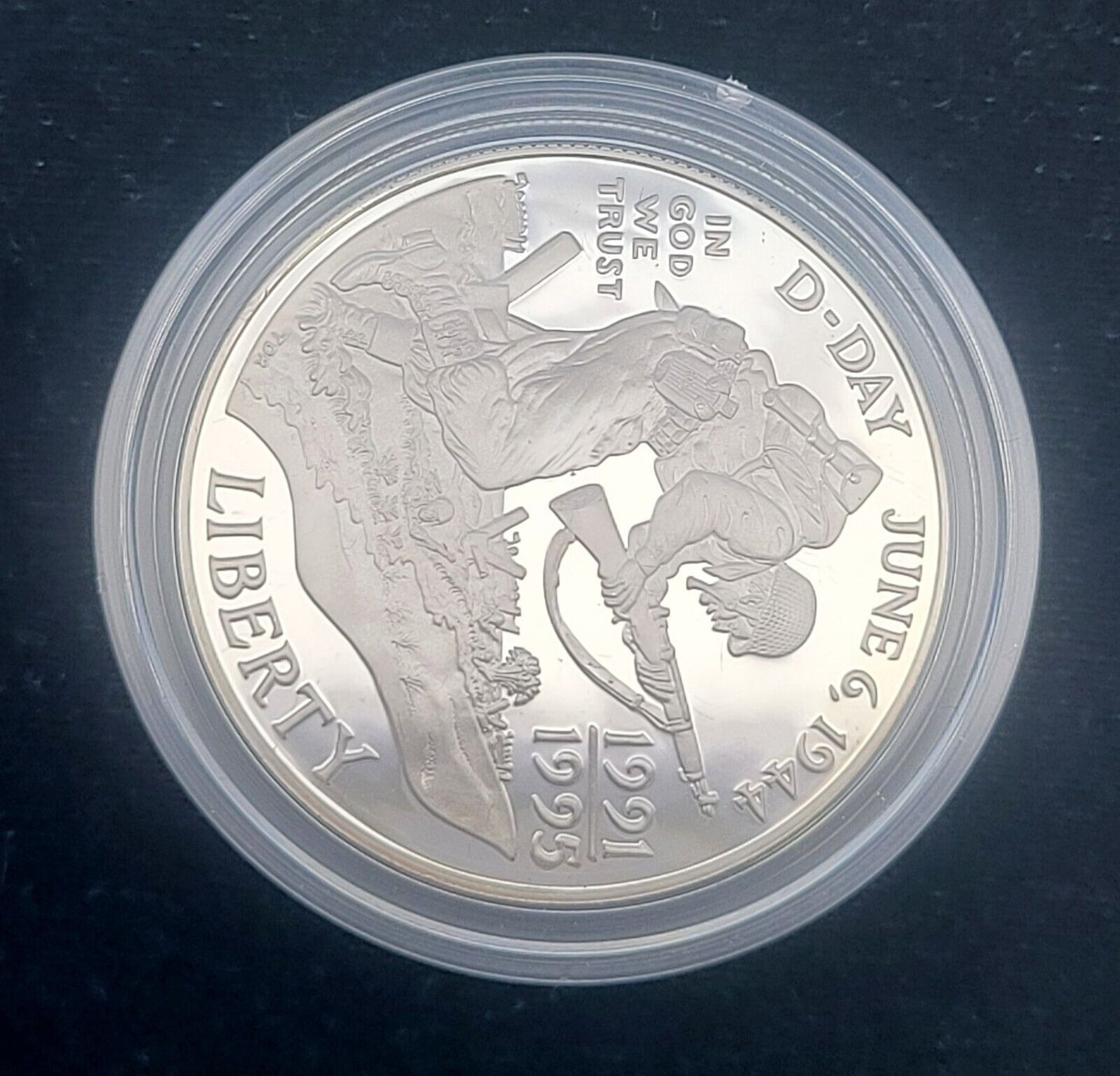 1991-1995 WWII 50th Anniversary Two Coin .900 Silver Proof Commemorative Set