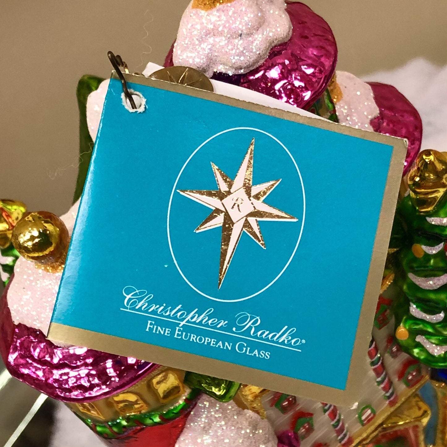 2005 Christopher Radko Hand Blown Glass North Pole Palace Ornament NIB Retired