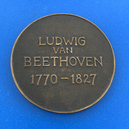Furst Signed Ludwig Van Beethoven 1770-1827 Commemorative Bronze Medal