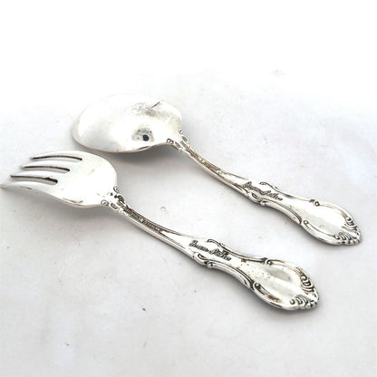 International Silversmiths 925 Sterling Silver Joan Of Arc 2 Piece Baby Set