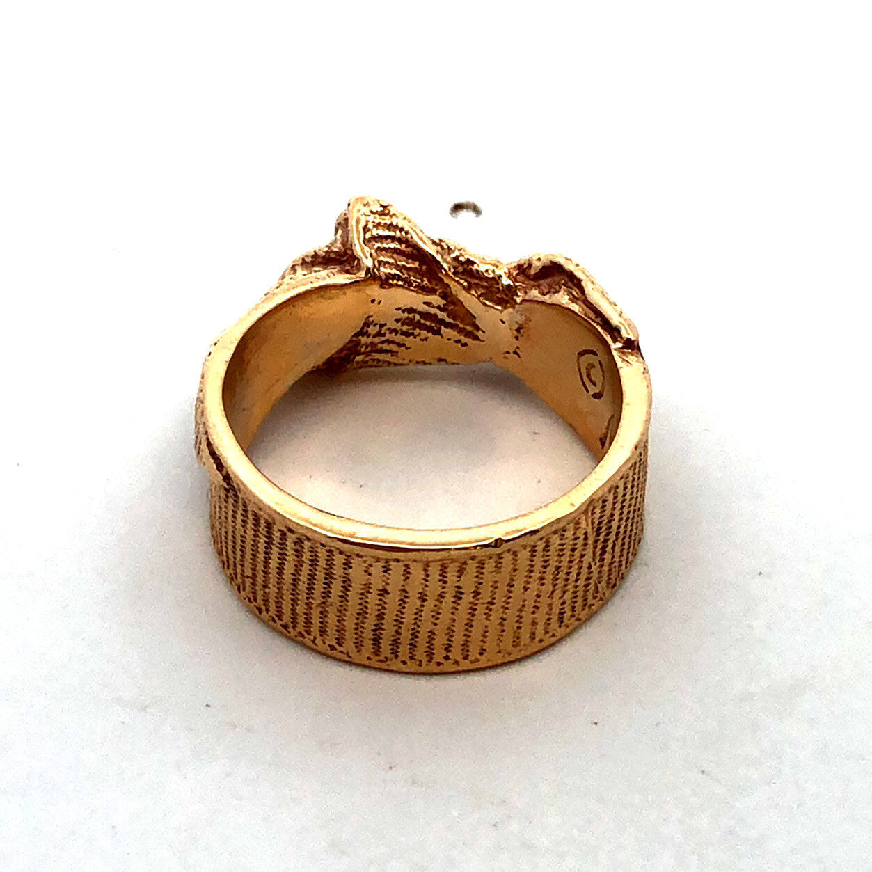 Designer Mignon Faget 14K Yellow Gold Knots and Bows Collection Medium Bow Ring