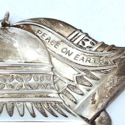 1979 Gorham Luther Bookout 925 Sterling Silver Bells Of Peace Limited Ornament