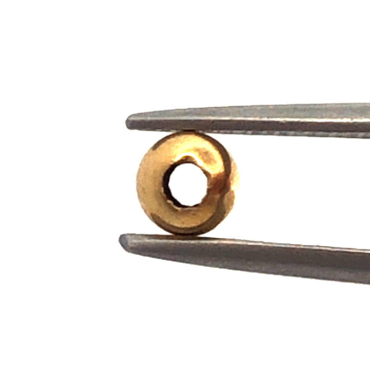 14K Yellow Gold Ball Bead Slide Bracelet Spacer Charm
