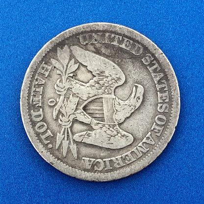 1858 O Seated Silver Half Dollar Better Key New Orleans Southern Mint Coin