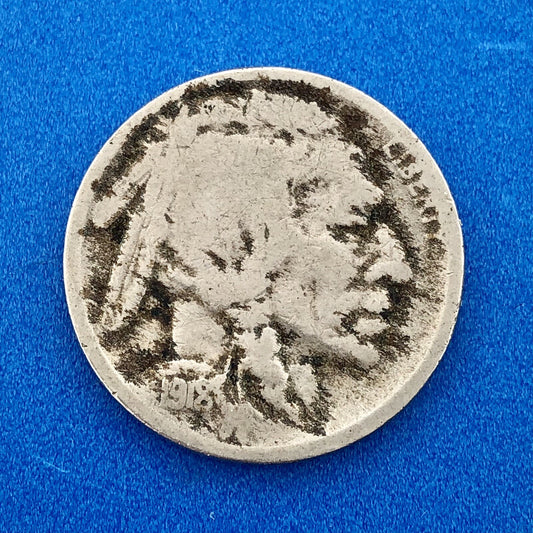 1918 S Indian Head Buffalo Nickel Better Key Scarce San Francisco Mint Coin