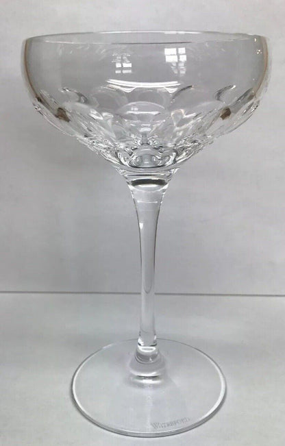 Vintage Waterford Tall Sherbet Champagne Pedestal Glass Elegant Bar Stemware