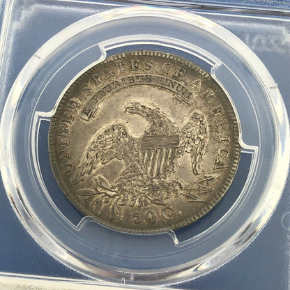 1834 Capped Bust Silver Half Dollar 50c Lettered Edge PCGS XF45 Lg Date Sm Ltrs