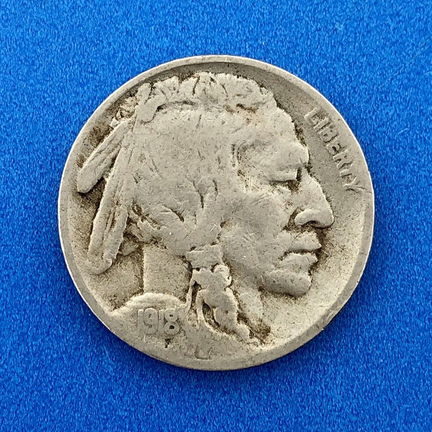 1918 S Indian Head Buffalo Nickel Better Key Scarce San Francisco Mint Coin