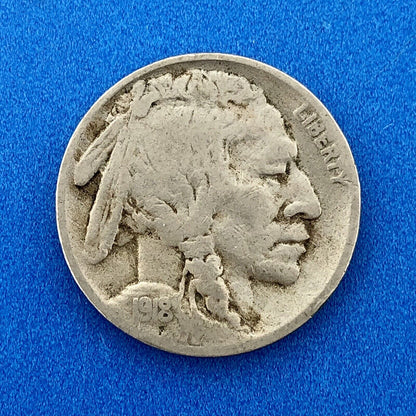 1918 S Indian Head Buffalo Nickel Better Key Scarce San Francisco Mint Coin