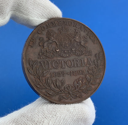 1837-1897 Queen Victoria Diamond Jubilee Large Bronze Medal