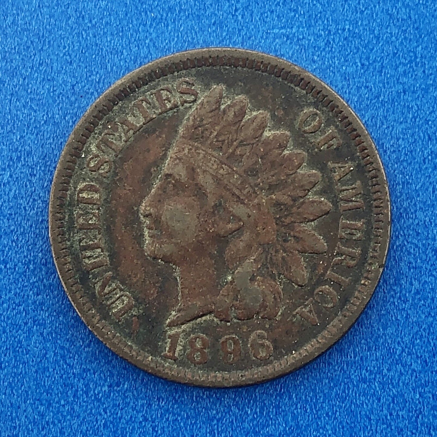 1896 Indian Head One Cent Penny Type 3 Bronze Better Key Philadelphia Coin