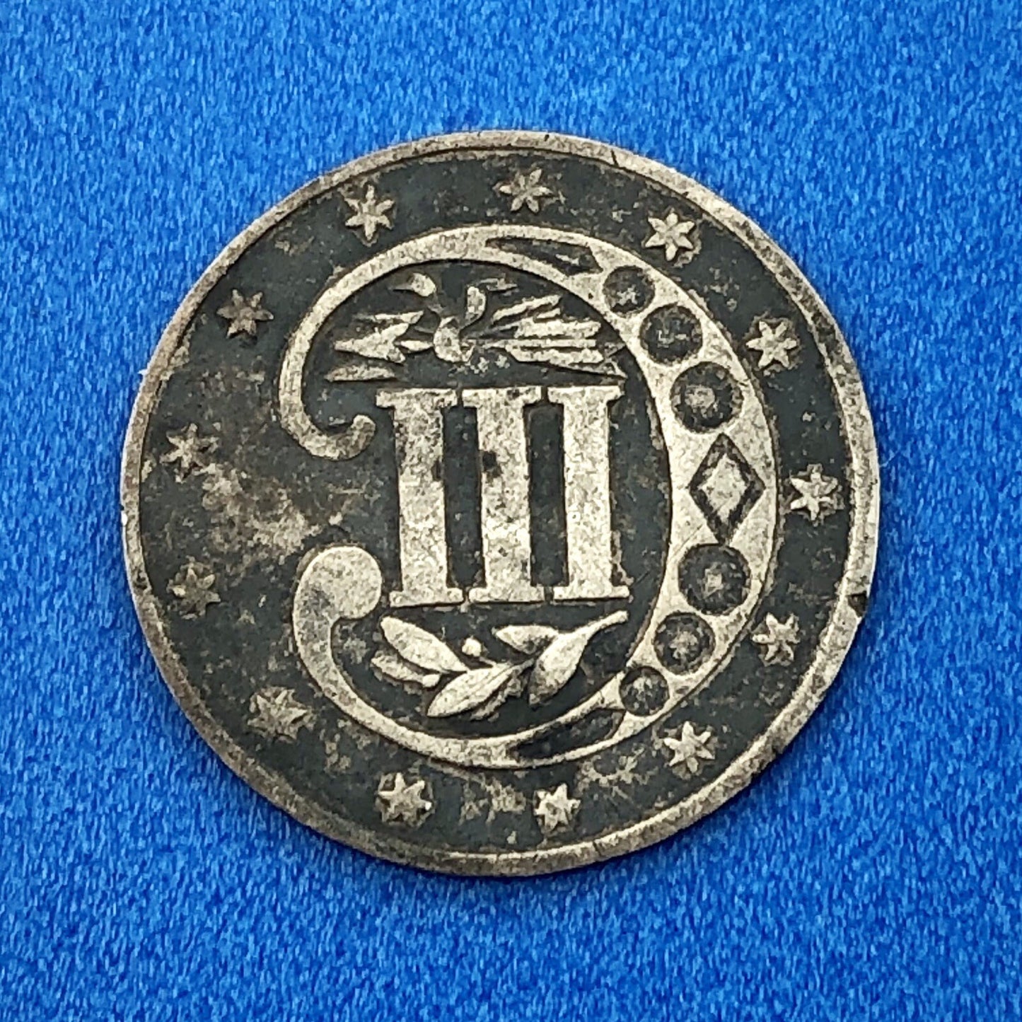 1858 P 3 Cent Silver Three Cent Piece 3c Better Key Philadelphia Mint Coin