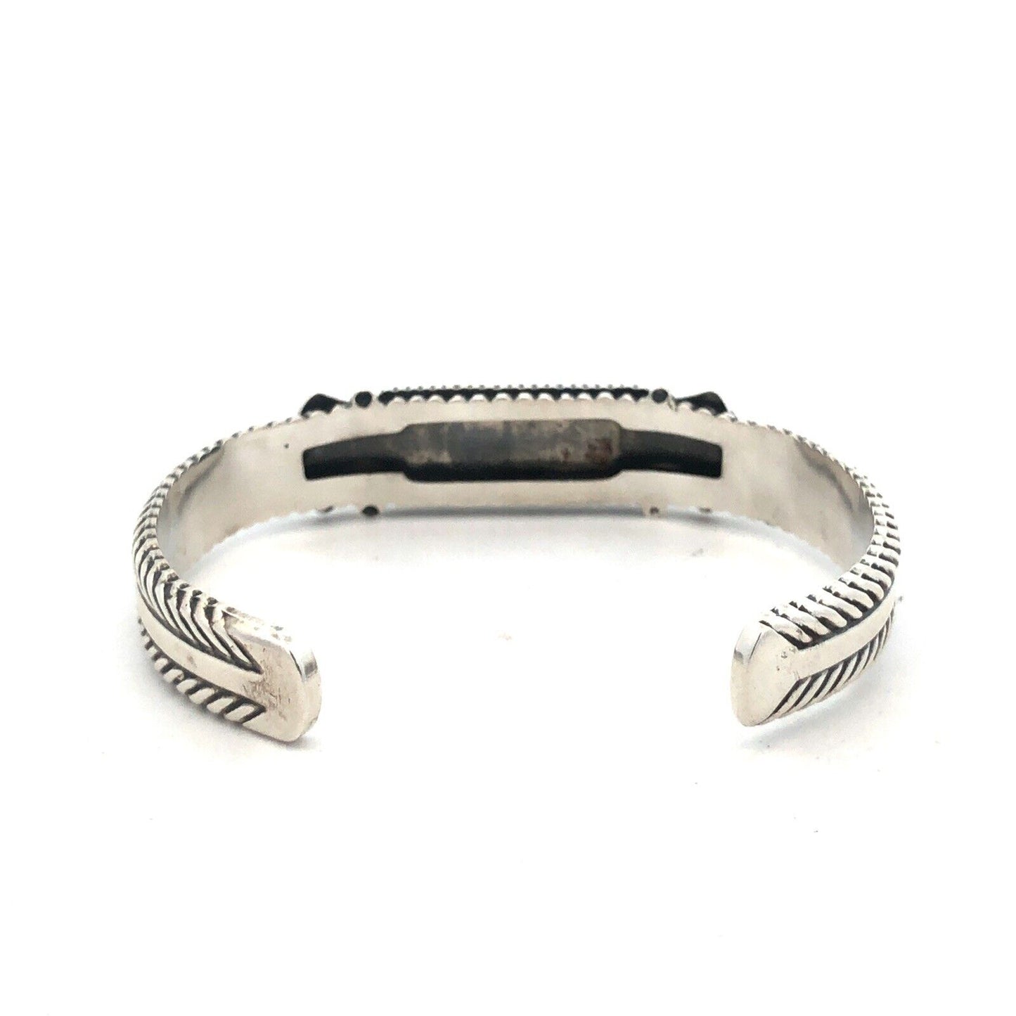 Carolyn Polack 925 Sterling Silver Rectangle Lapis Lazuli Open Cuff Bracelet