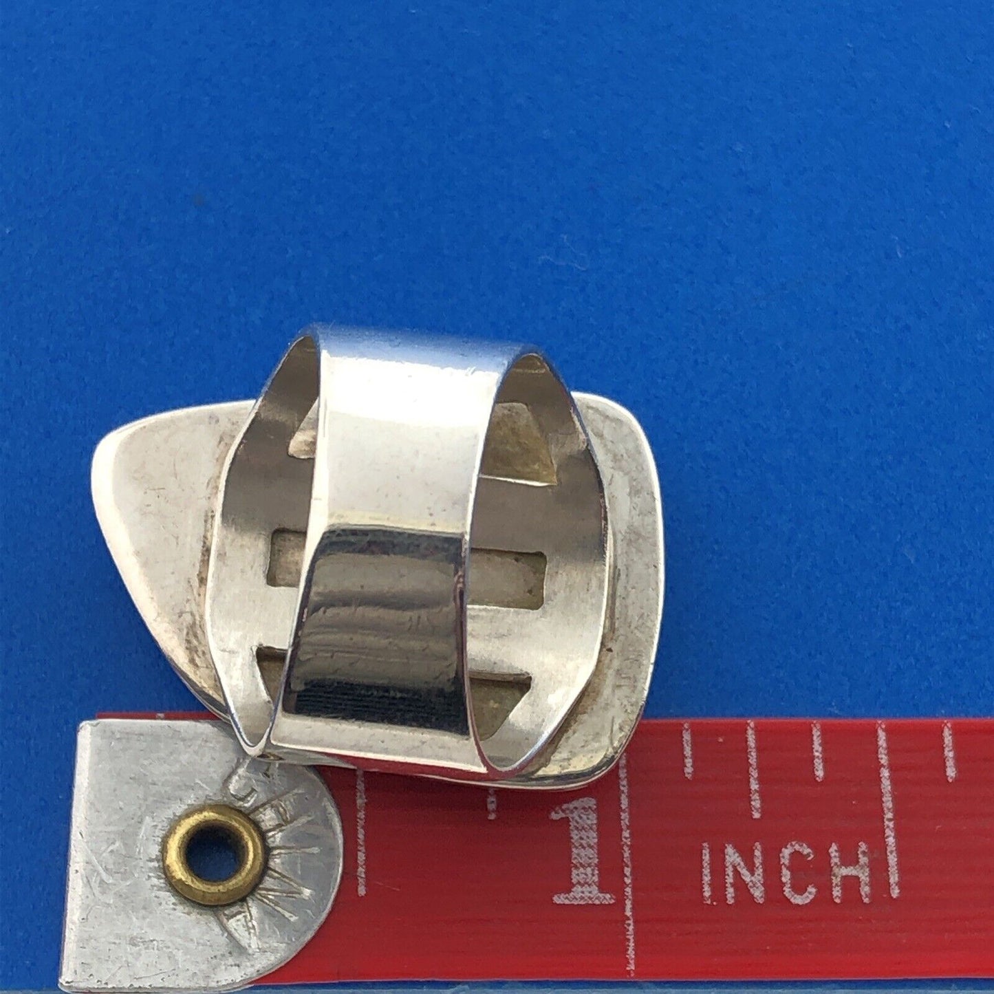 Jay King Desert Rose Trading Sterling Silver Jasper Modernist Cocktail Ring