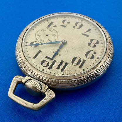 1919 Elgin Base Metal Open Face Grade 312 15j Model 6 Pocket Watch Not Running