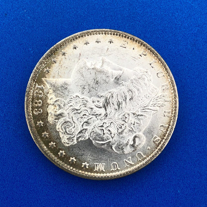 1883 O Morgan Silver Dollar $1 Better Rare Key New Orleans Mint Coin BU Toning