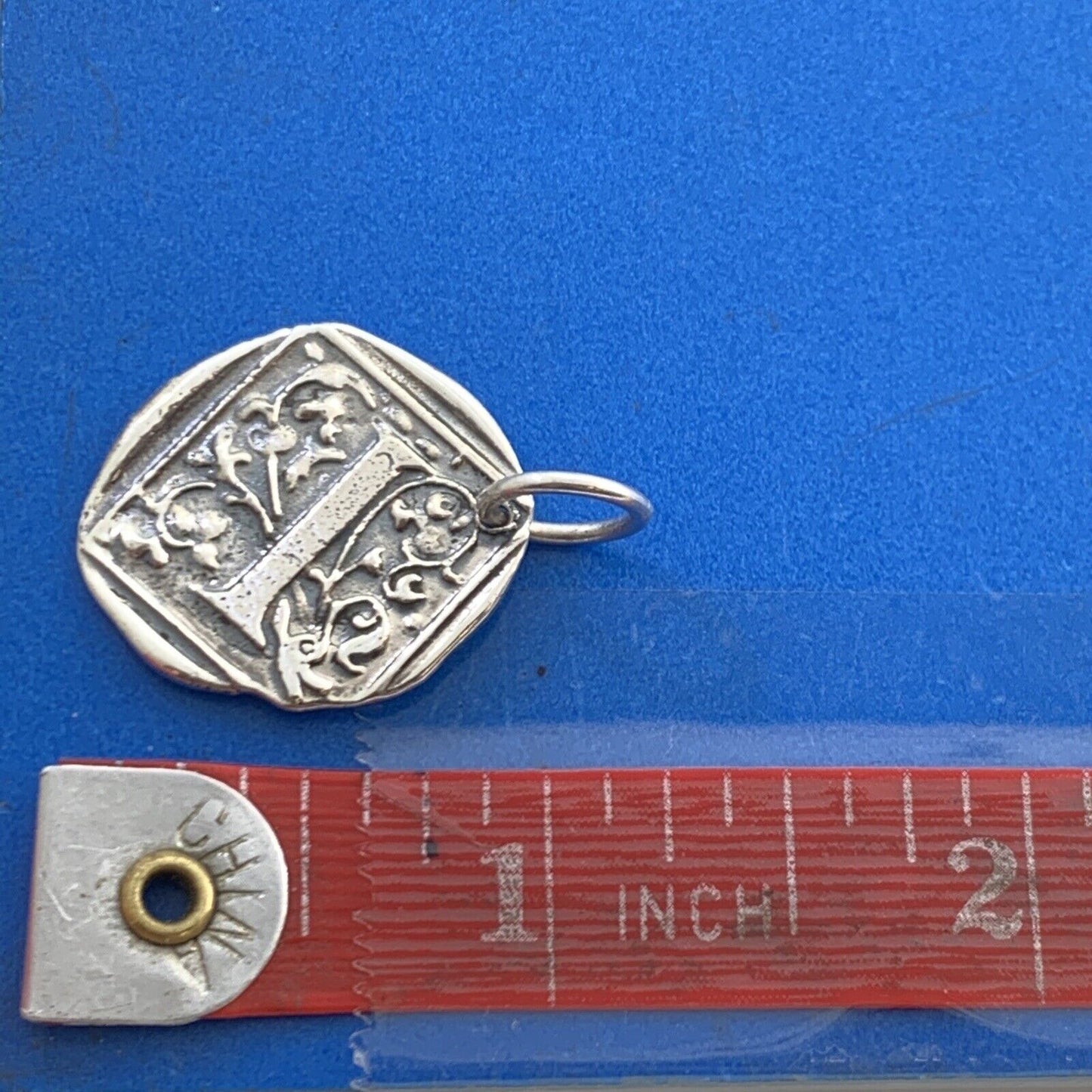 Waxing Poetic 925 Sterling Silver Monogram Initial Insignia I Bracelet Charm