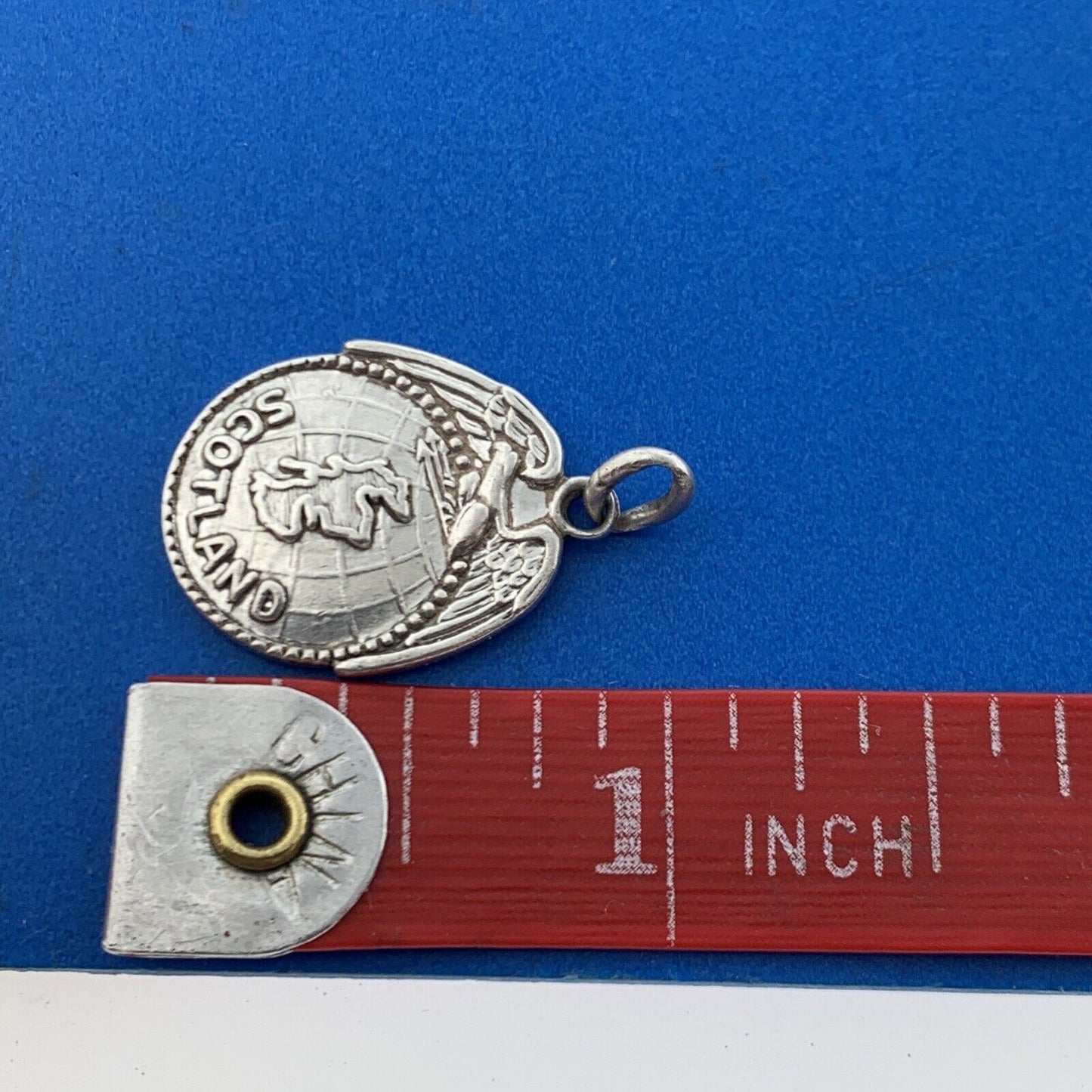 Vintage Designer 925 Sterling Silver Scotland Souvenir Bracelet Dangle Charm