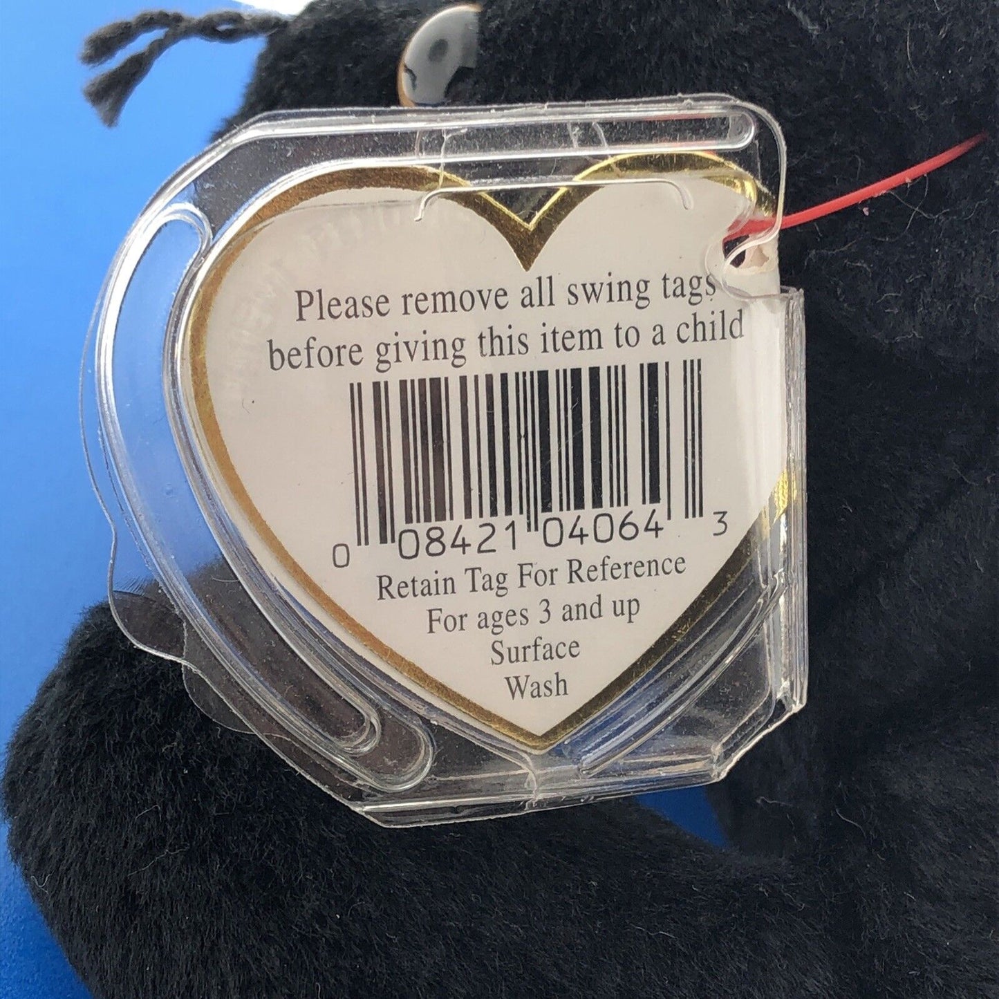 1995 TY Beanie Baby Velvet The Panther Near Mint Condition Retired Errors- 4064