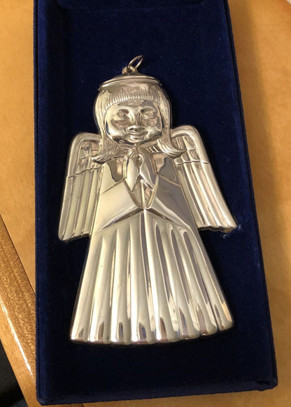 1975 Gorham Luther Bookout 925 Sterling Silver Limited Christmas Angel Ornament