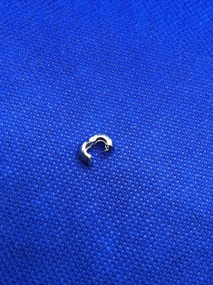 Authentic KALIA 925 Sterling Silver Petite Signature Slide Bracelet Clip Charm