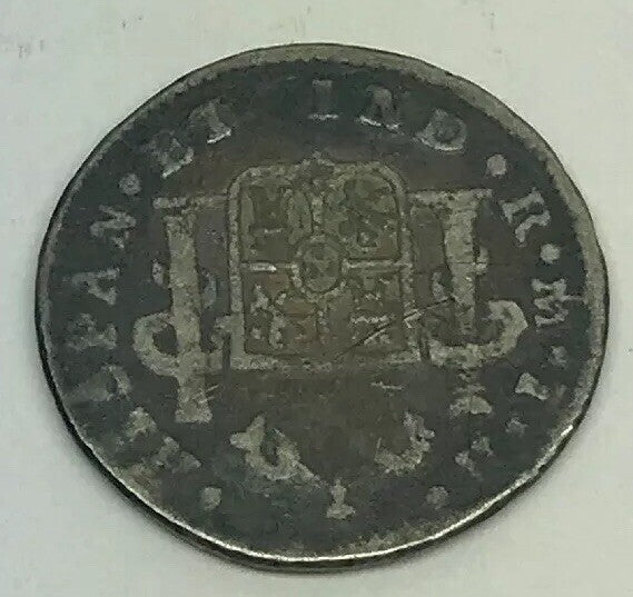 1809 Mexico Silver 1/2 Real Mexico City Ferdinand VII Pirate Treasure Coin