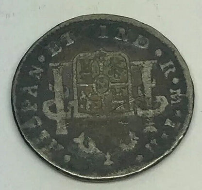 1809 Mexico Silver 1/2 Real Mexico City Ferdinand VII Pirate Treasure Coin