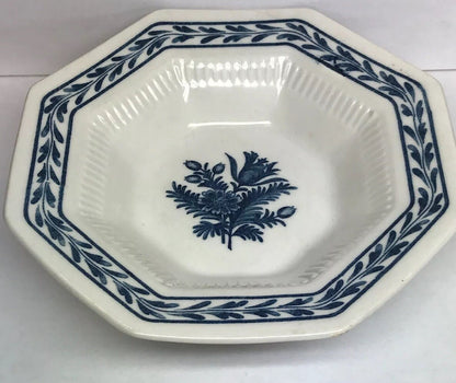 Vintage Castleton Blue Tulip Japan Independence Ironstone Small Fruit Bowl