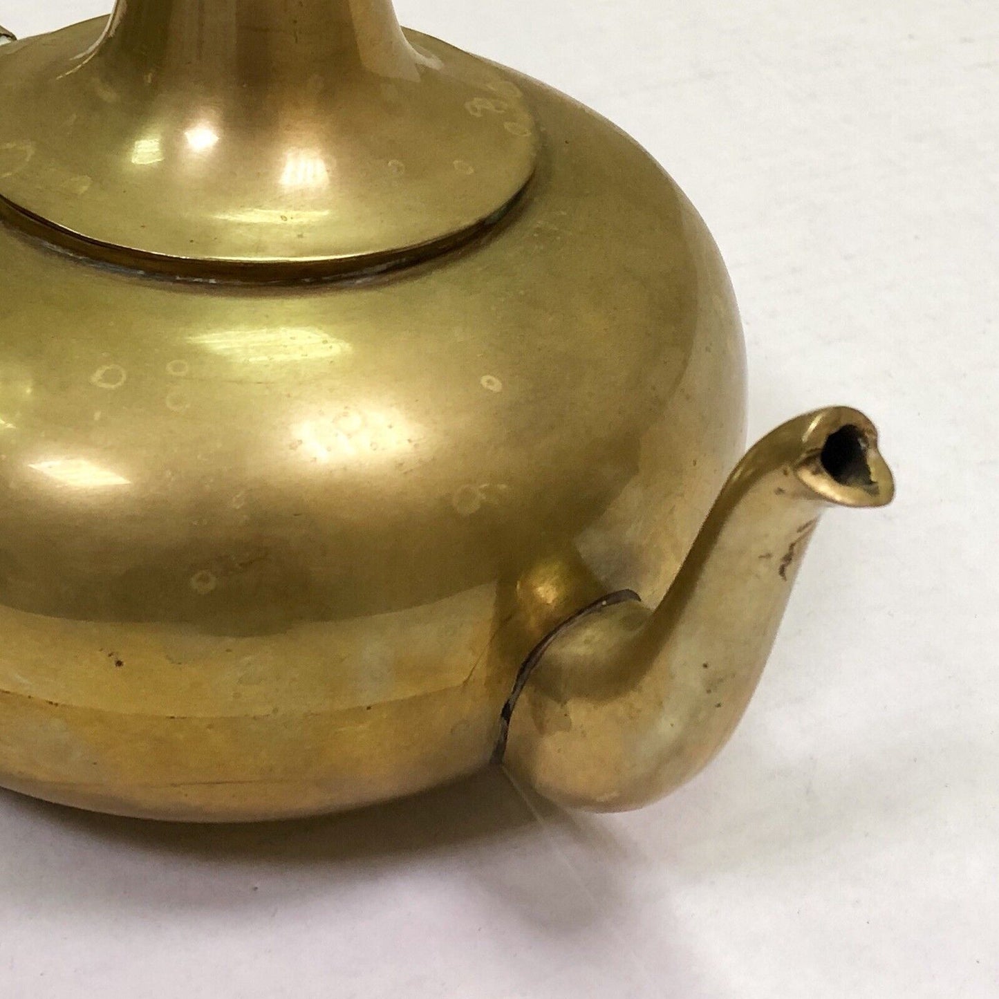 Hecho En Mexico Polished Finish Brass Teapot W/Lid Coffee Urn Creamer Sugar Set