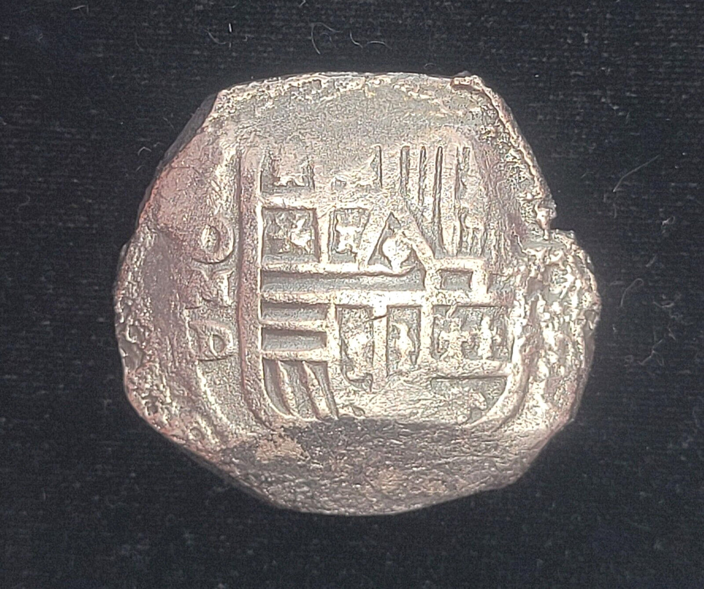 1618-1621 OMD Mexico 8 Reales Habsburg Shield/Cross of Jerusalem .931 Silver Cob
