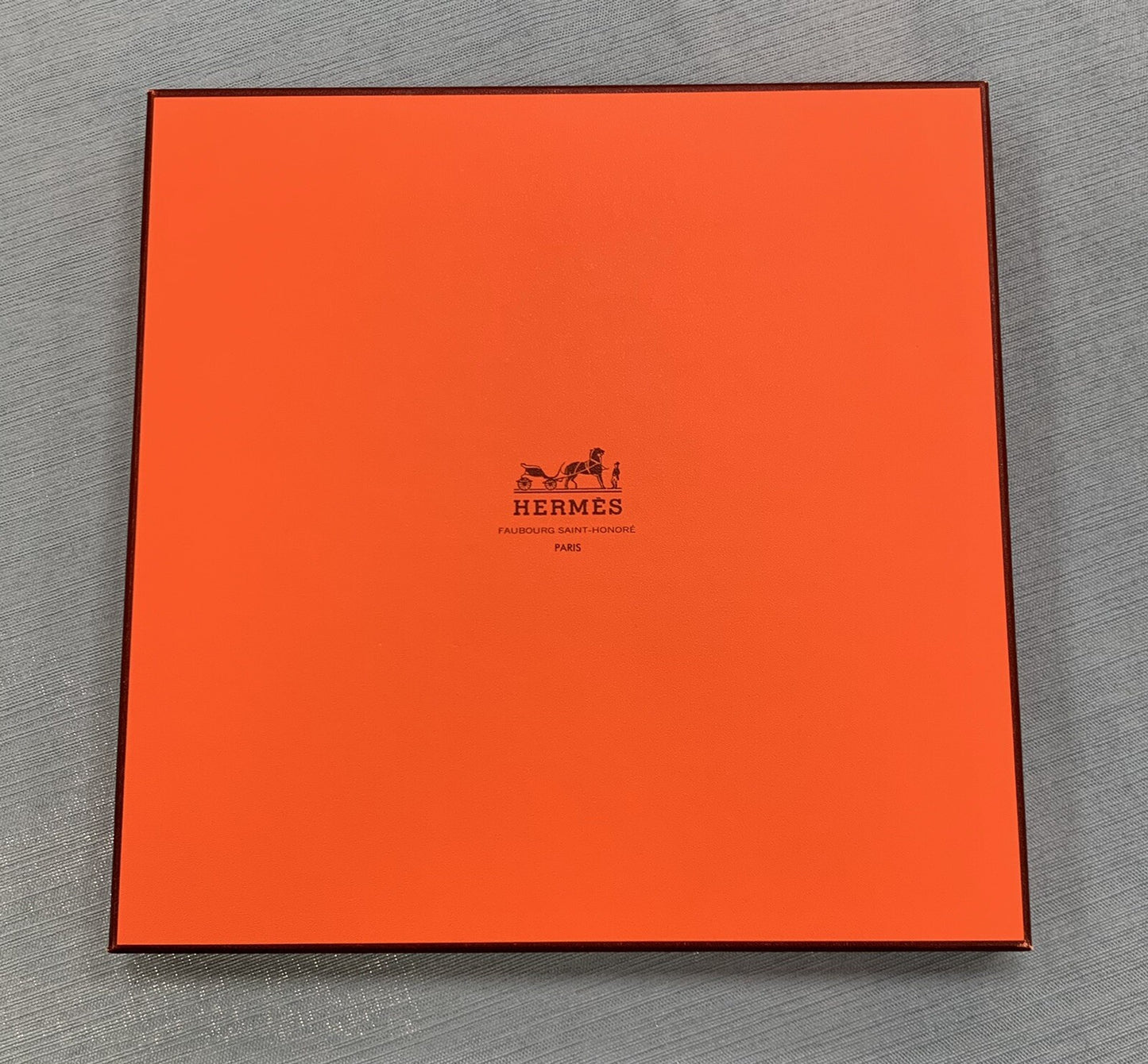 Hermes Carre 90 100% Silk Paris P Ledoux Cosmos Orange/Ylw Neckerchief Scarf