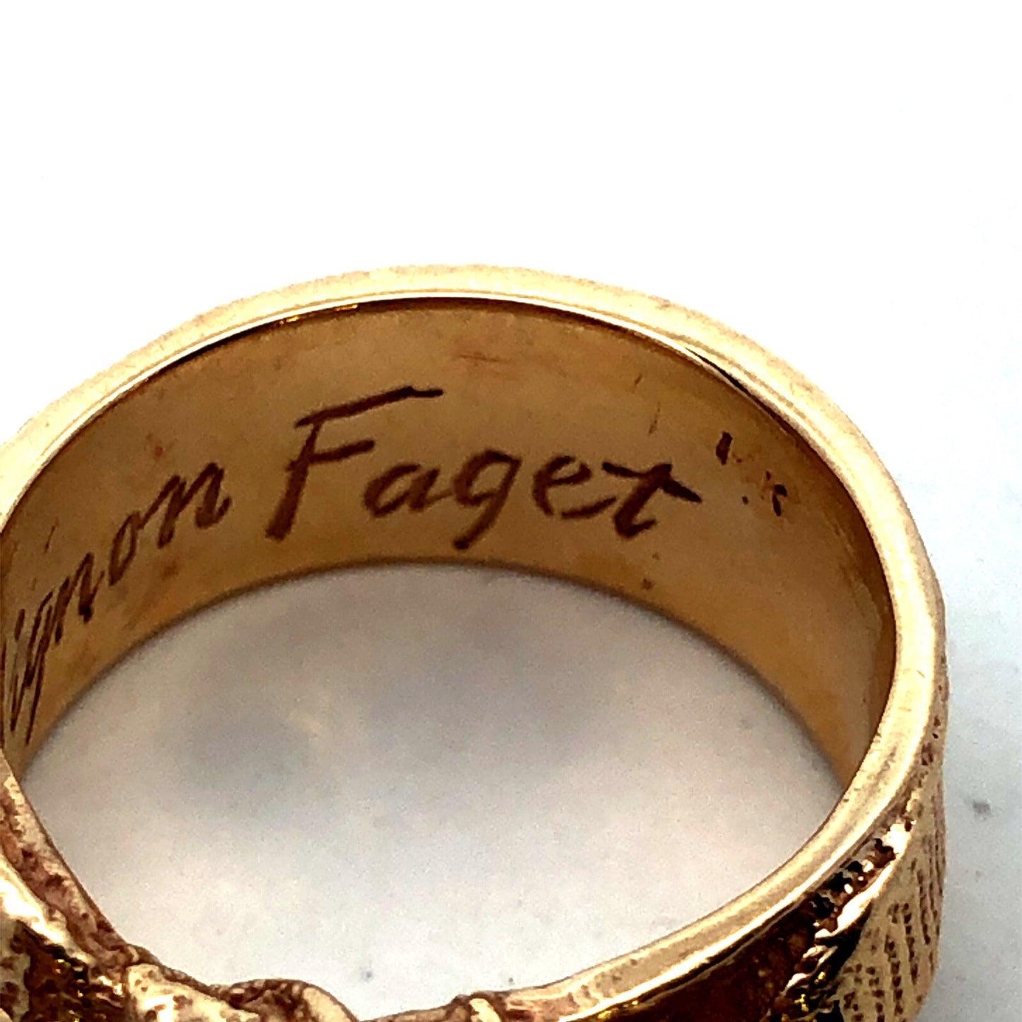 Designer Mignon Faget 14K Yellow Gold Knots and Bows Collection Medium Bow Ring