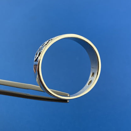 Vintage Signed Native American Sterling Silver 925 Phoenix Unisex Band Ring